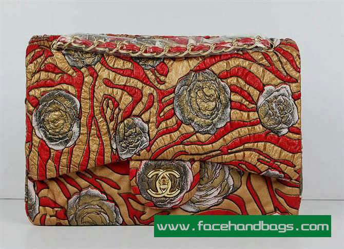 Chanel 2.55 Rose Handbag 50136 Gold Hardware-Gray Gold